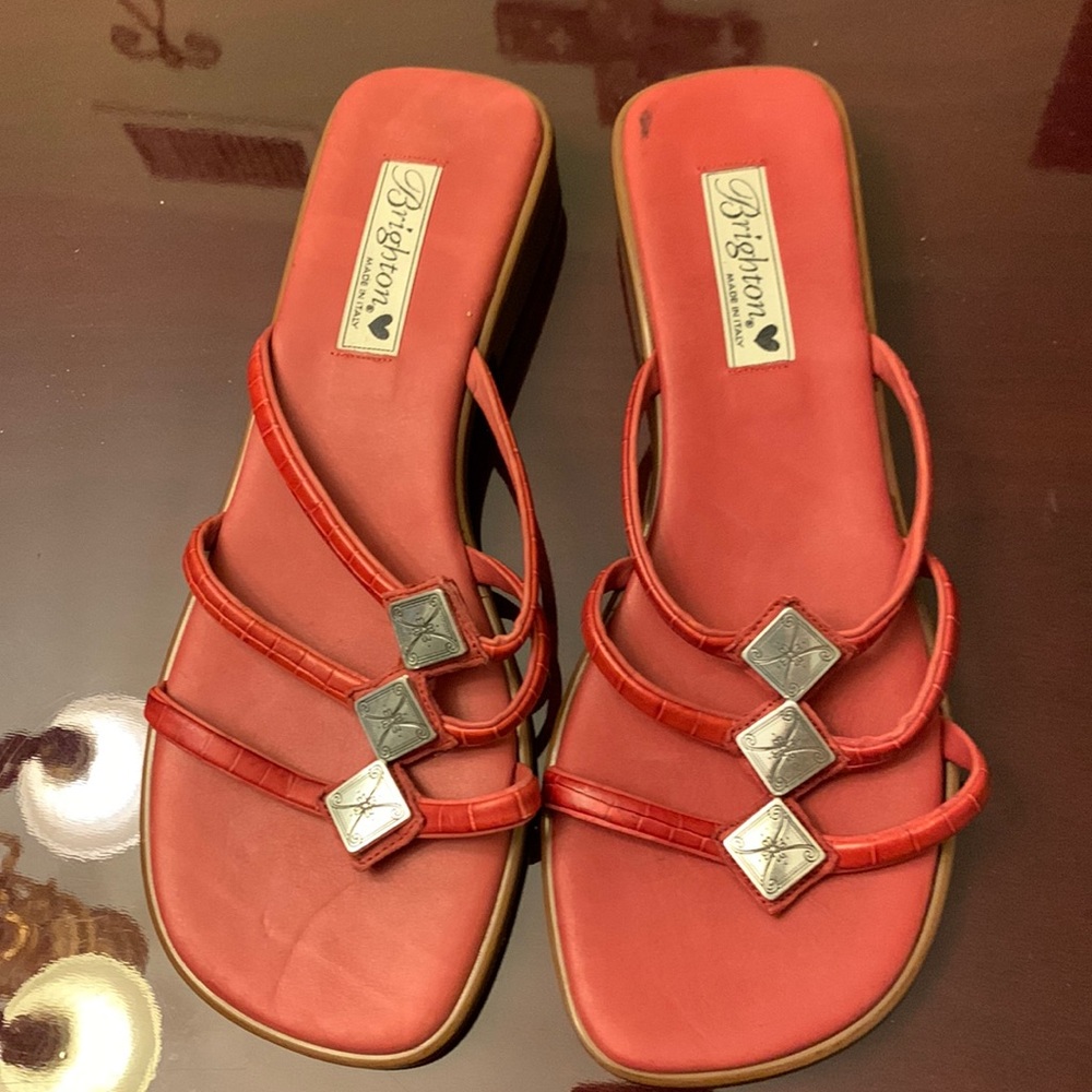 Brighton Sandal light Red- size 10- small stain